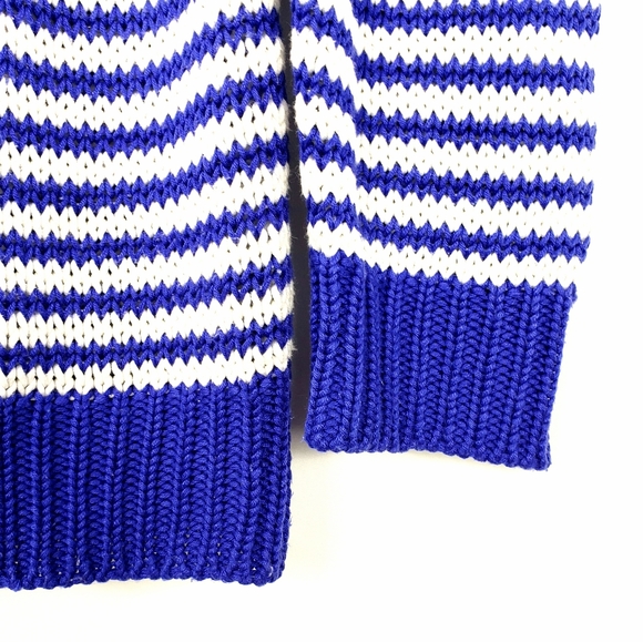 Cobalt Blue/White Striped Sweater by Forever 21 - Picture 7 of 13